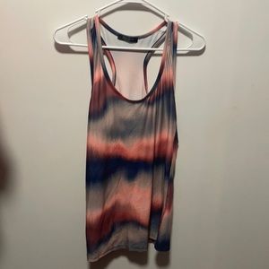 Women’s multicolor race back tank top! Loveu Dear size small